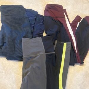 3 pair Athleta 3/4 length leggings